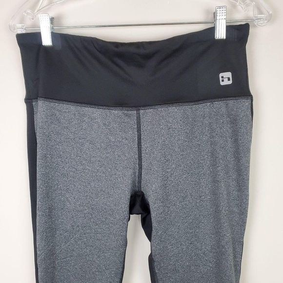 Hind H Motion Gray Black Reflect Strip Jogger Pants Leggings Women's Size Large - Picture 3 of 11